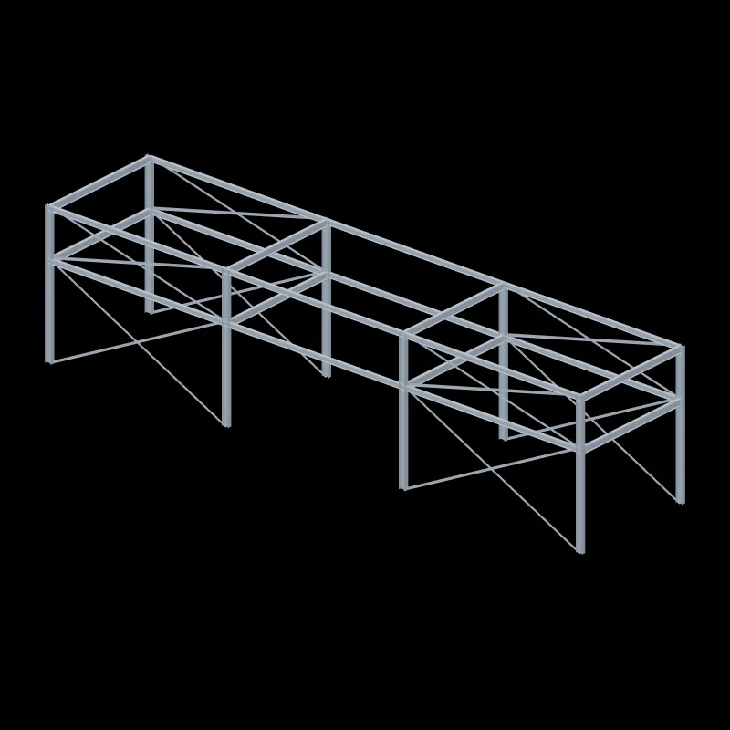 Rack de tubulação — família do OrçaPRO Forja
