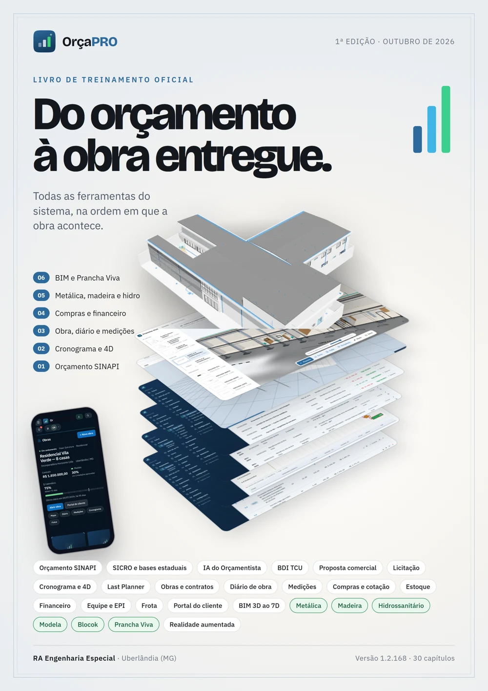Capa do Livro de Treinamento do OrçaPRO